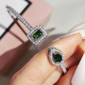 Emerald Double Stone Bracelet